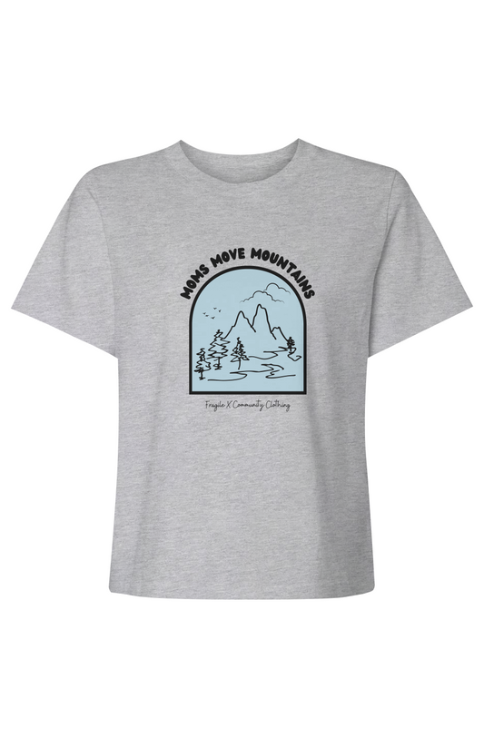 Moms Move Mountains - Mid-Length Boxy Tee